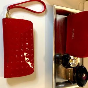 Arcadia Red Patent Leather Wallet